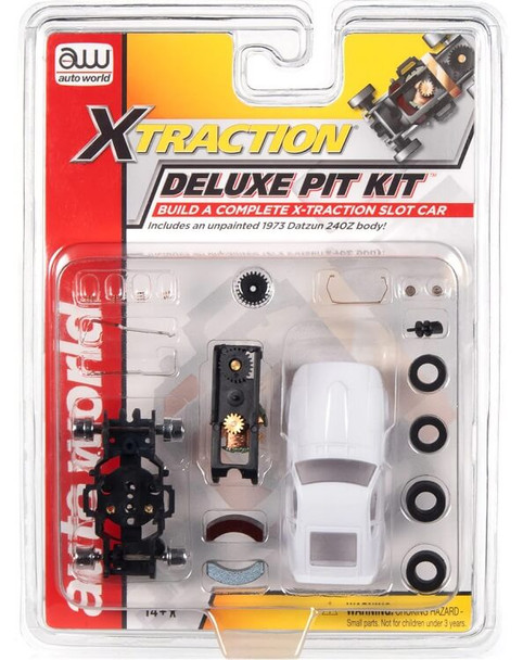 Auto World X-Traction deluxe pit kit with 1973 Datsun 240Z body