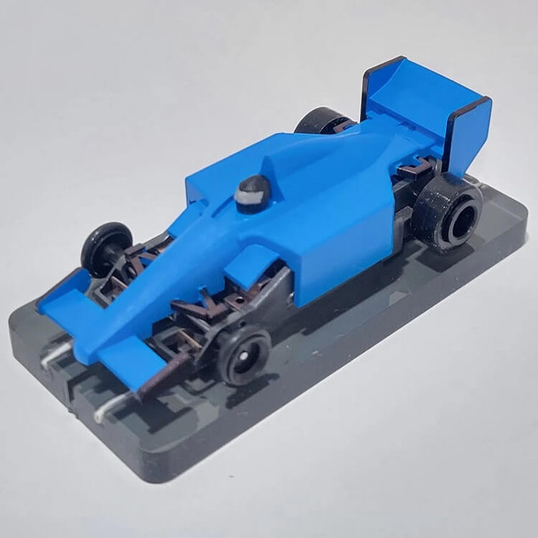 Viper Formula V race ready blue HO slot car