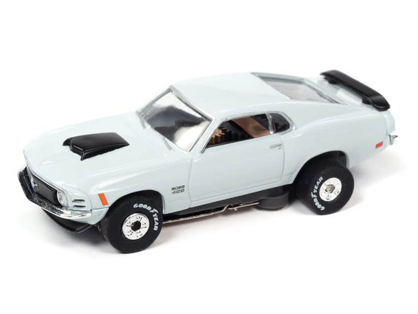 Auto World ThunderJet 1970 Ford Mustang Boss 429 blue HO slot car