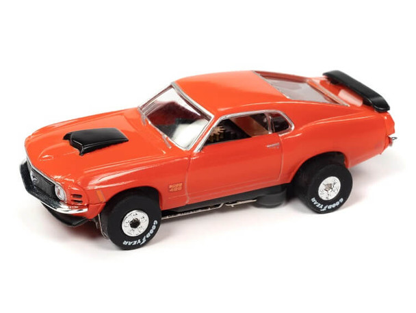 Auto World ThunderJet 1970 Ford Mustang Boss 429 orange HO slot car