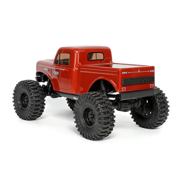 Redcat Ascent-18 brushless 1/18 rock crawler orange side rear view