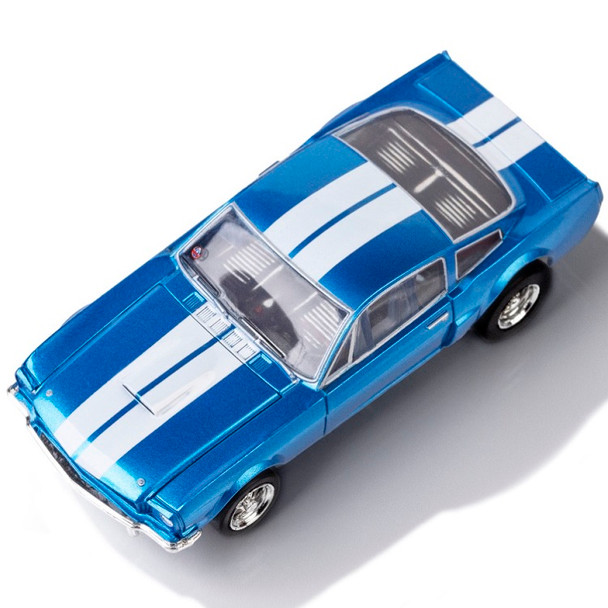 AFX Mega-G+ 1966 Shelby GT350 Blue White Stripes HO Slot Car - BRS