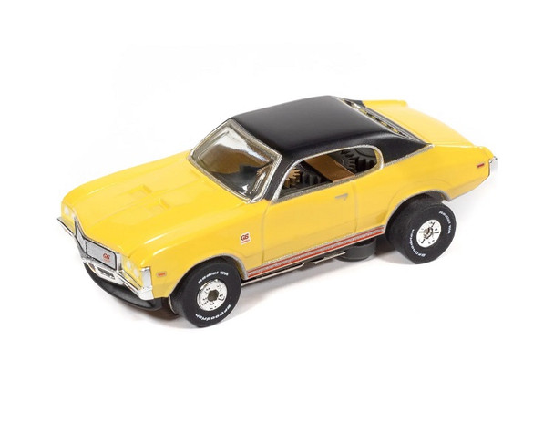 Auto World ThunderJet 1972 Buick GS yellow HO slot car