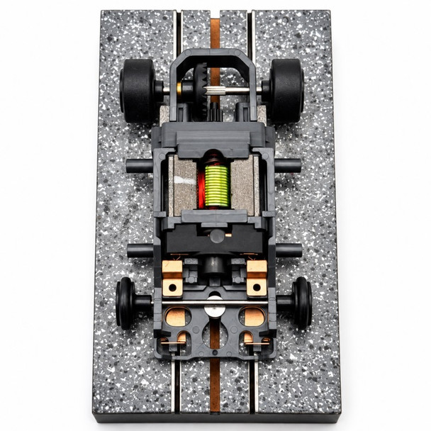 Viper VSPEC-X V3 RTR HO slot car chassis top view