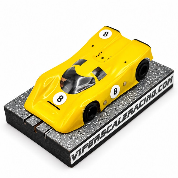 Viper V-Spec V17 race ready yellow HO slot car