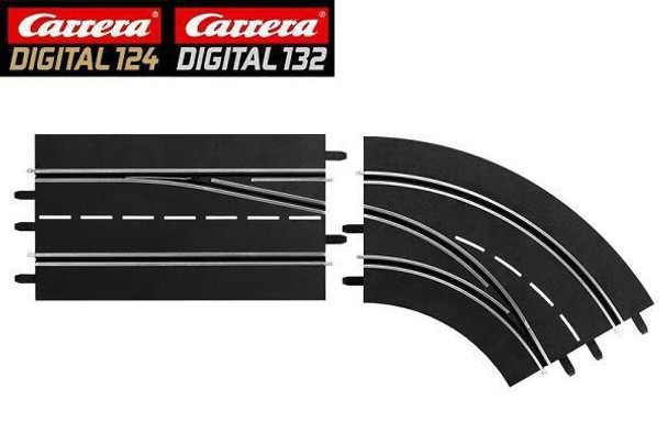 Carrera DIGITAL 132 RIGHT lane change curve (out to in) 30365