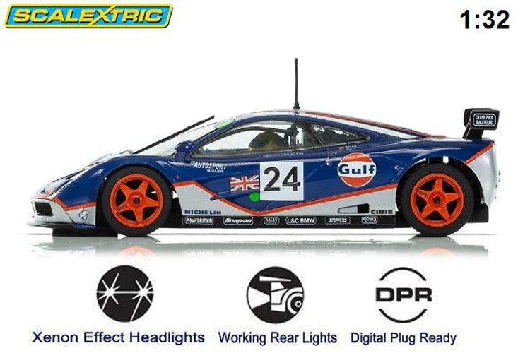 Scalextric Mclaren F1 Gtr Gulf 1 32 Slot Car Brs Hobbies Scalextric Mclaren F1 Gtr Gulf 1 32 Slot Car Brs Hobbies