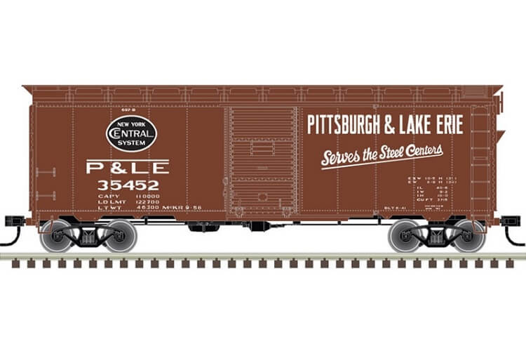 Atlas HO Trainman 1937 AAR 40' Box Car Kit Pittsburgh & Lake Erie