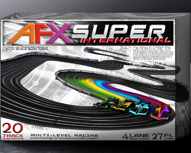 AFX Super International slot car set