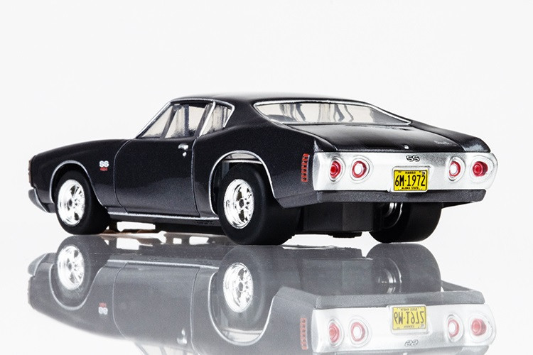 AFX Mega-G+ 1972 Chevelle SS454 Black HO Slot Car - BRS Hobbies