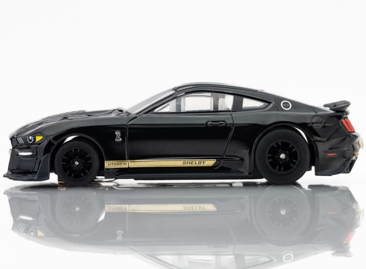 AFX Mega-G+ Mustang GT500H 2022 Black/Gold HO Slot Car - BRS Hobbies