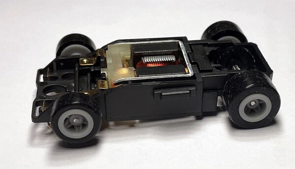 Bulldog AFX SRT HO Slot Car Chassis Grey wheels BRS Hobbies