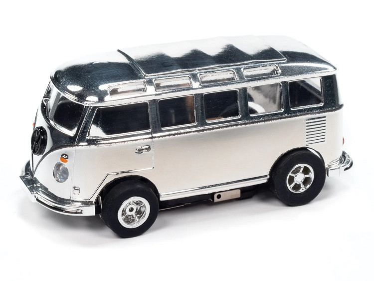 Auto World X-Traction 1965 Volkswagen Samba Bus Chrome HO Slot Car