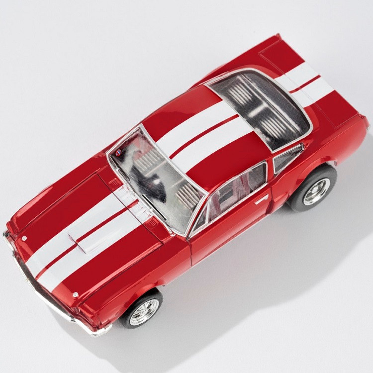 AFX Mega G+☆1965 Shelby Mustang GT350R☆赤 AFX Mega-G+ 1966 Shelby GT350 Red White Stripes HO Slot Car - BRS