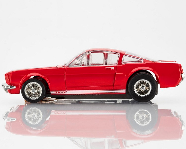 AFX Mega-G+ 1966 Shelby GT350 Red White Stripes HO Slot Car - BRS