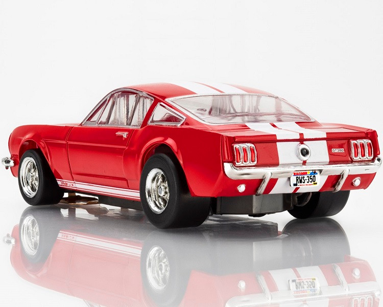 AFX Mega-G+ 1966 Shelby GT350 Red White Stripes HO Slot Car - BRS