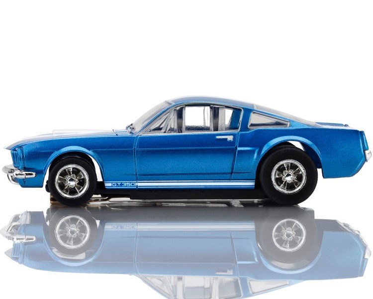 AFX Mega-G+ 1966 Shelby GT350 Blue White Stripes HO Slot Car - BRS