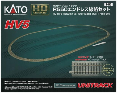 KATO UNITRACK HO HV5 Basic Oval Track Set 3-115 - BRS Hobbies
