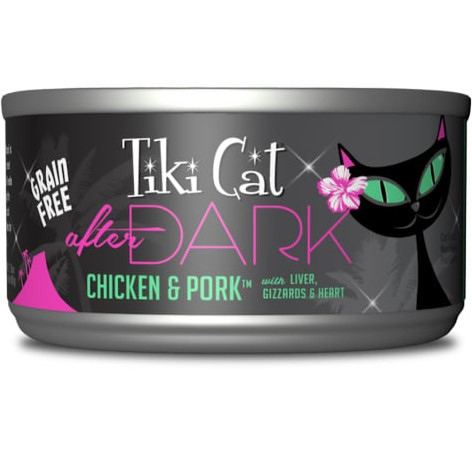 Tiki Cat Grain-Free After Dark Chicken Pork Recipe Canned Cat