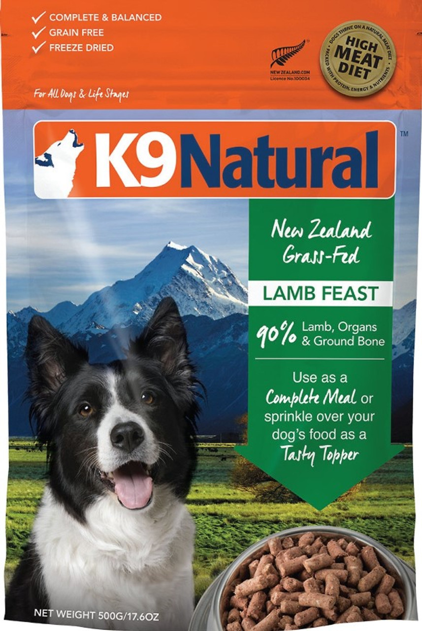 K9 Natural Grain-Free Lamb Feast Freeze-Dried Dog Food 17.6