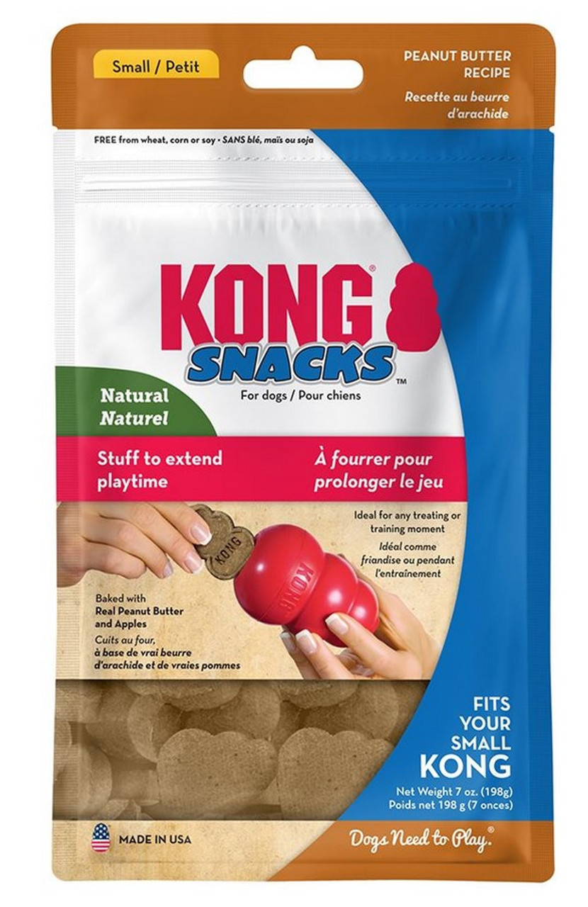 KONG Snacks Natural Peanut Butter Recipe Dog Treats - Northwest Pets