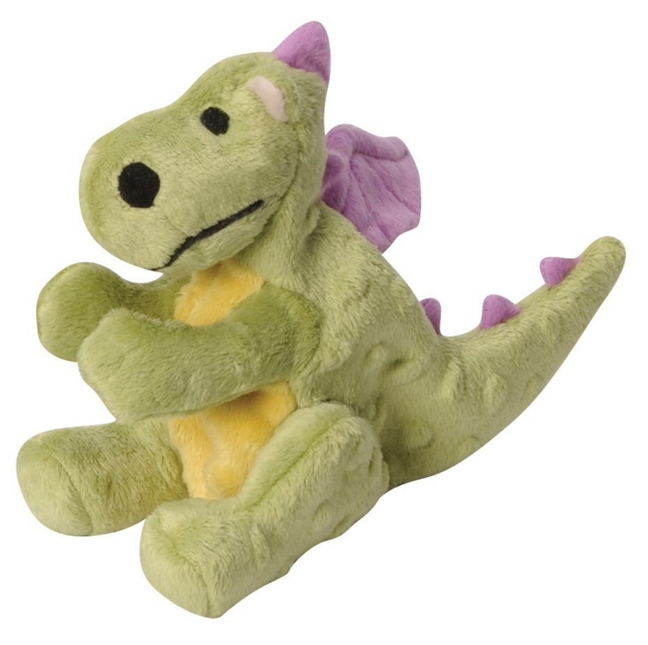 GoDog Dragon Plush Dog Toy With Chew Guard Small Northwest Pets