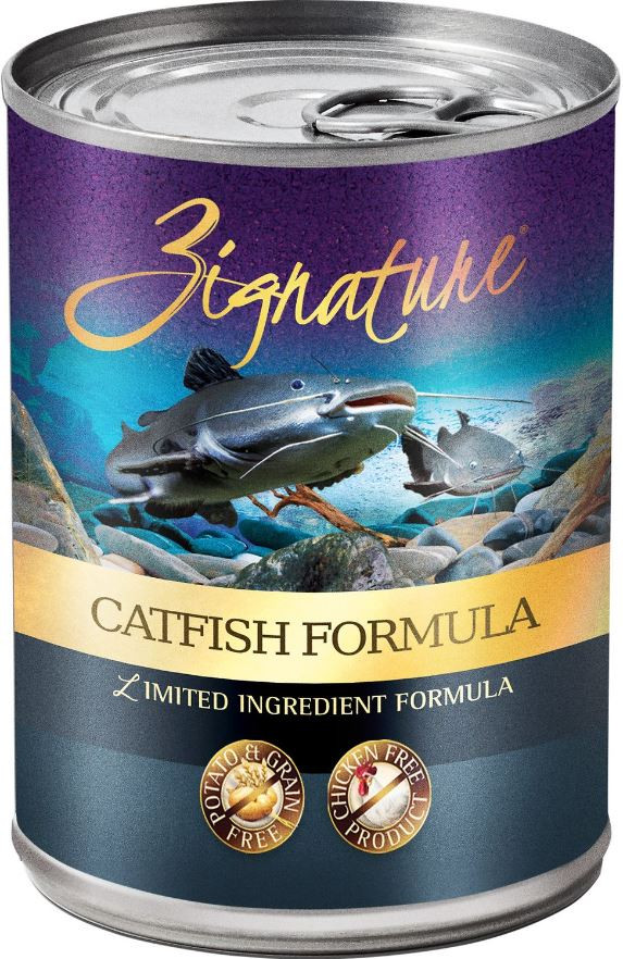 ドッグフード (*^^*) Zignature Grain-Free Catfish Formula Canned Dog Food 13oz