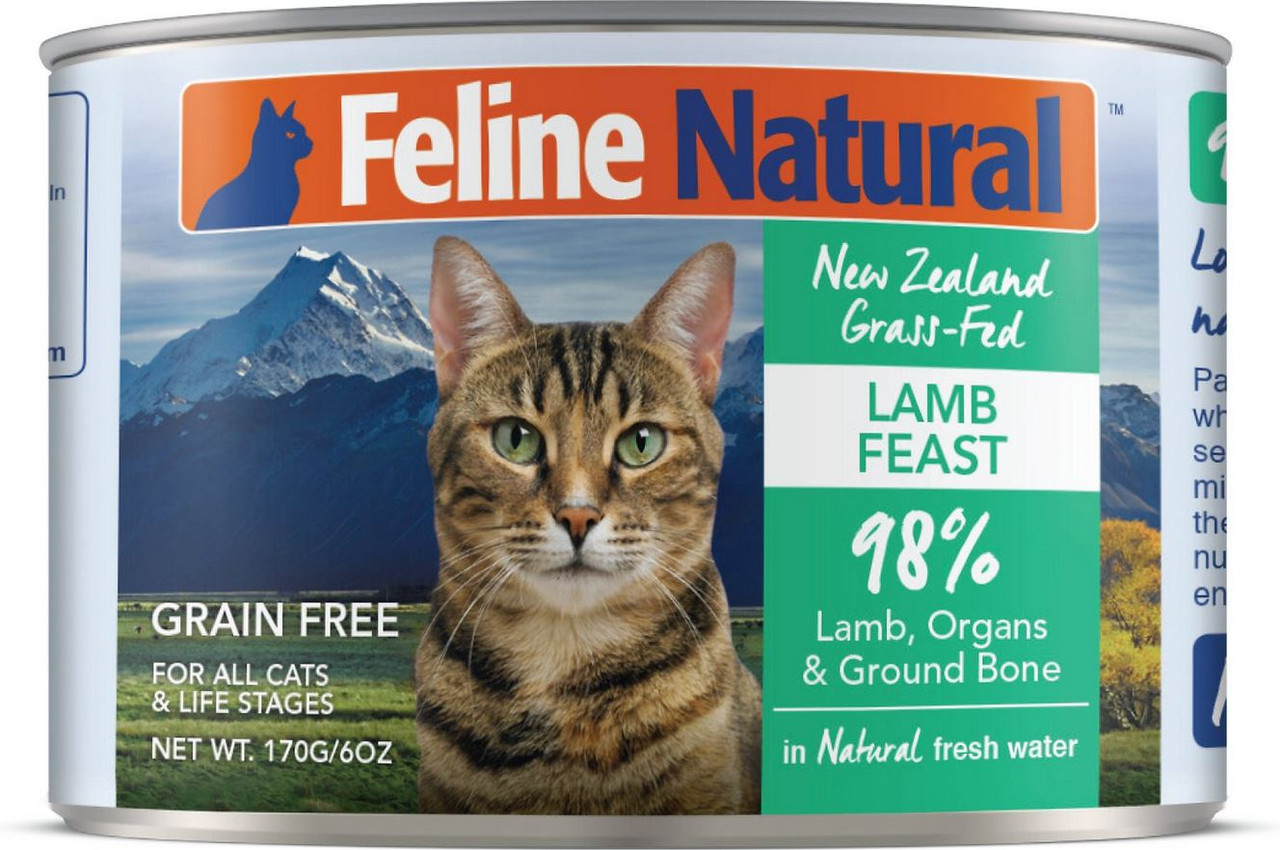 Feline Natural Grain-Free Lamb Feast Canned Cat Food Northwest Pets