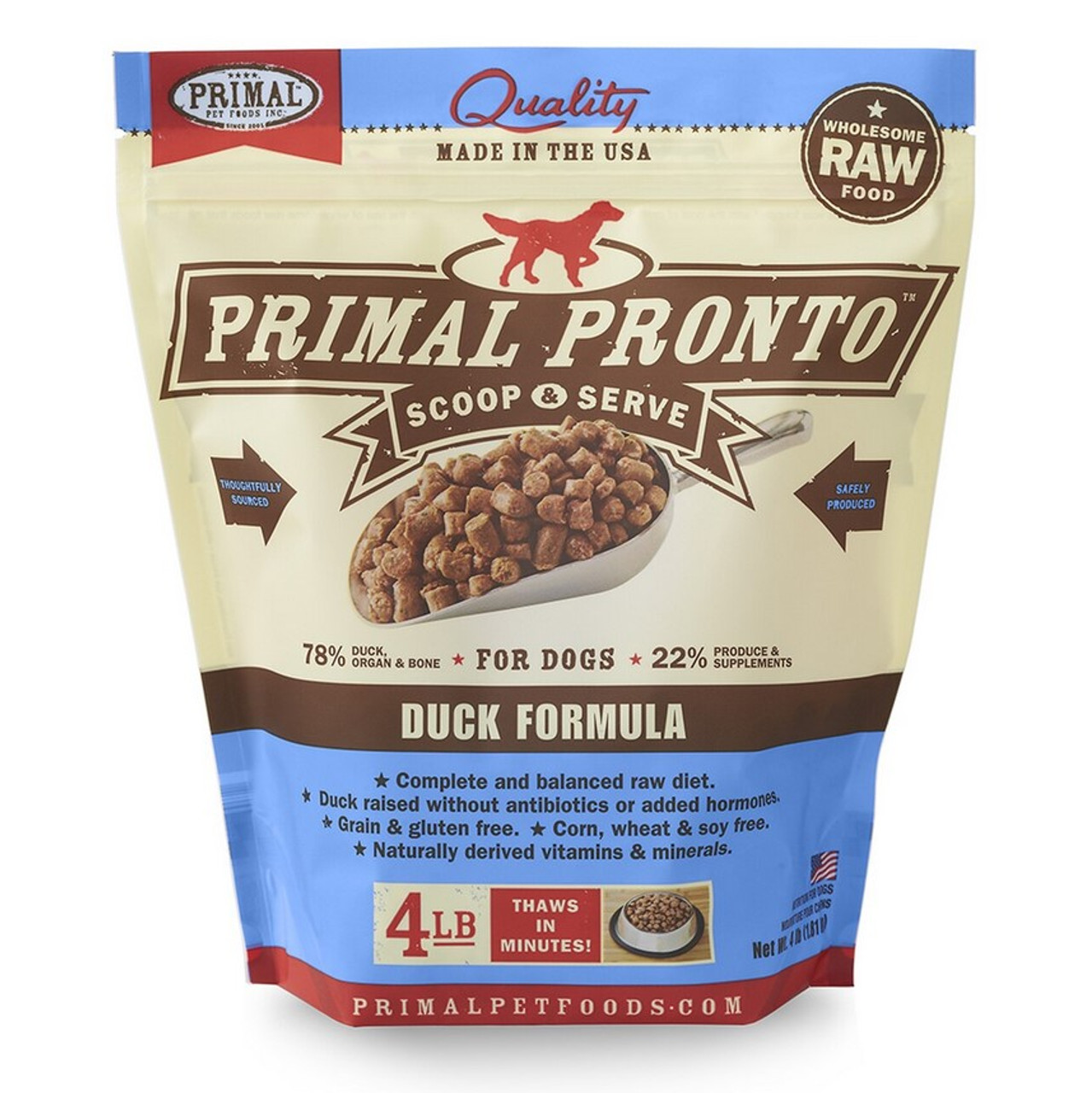 Primal pronto shop dog food