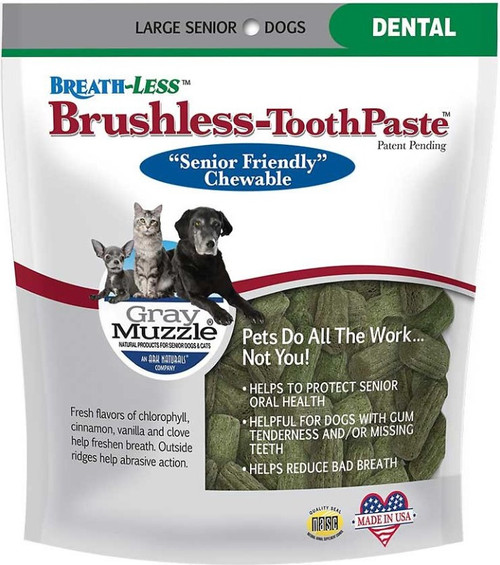 Ark Naturals Gray Muzzle Brushless Toothpaste for Senior Dogs, Large 7.8oz