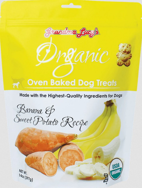 Grandma Lucy's Organic Oven-Baked Banana & Sweet Potato Dog Treats 14oz