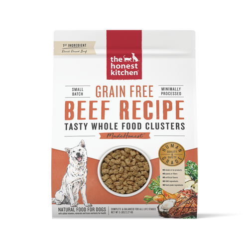 The Honest Kitchen Grain-Free Whole Food Clusters Beef Dry Dog Food