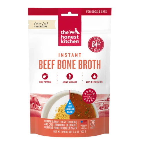 The Honest Kitchen Daily Boosters Instant Bone Broth Beef for Dogs
