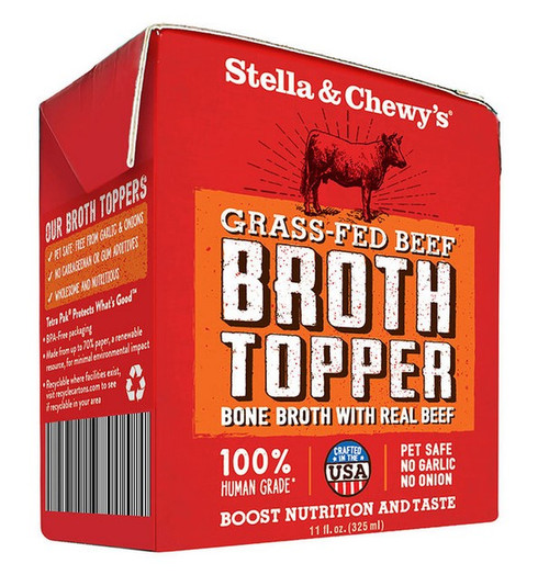 Stella & Chewy's Broth Topper Grass-Fed Beef Bone Broth Recipe 11oz