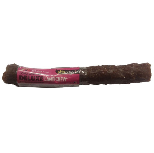 Etta Says! Long Lasting Deluxe Lamb Chew Dog Treat, 7 Inch Stick