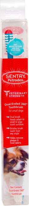 Petrodex Advanced Dental Care Dual-Ended 360 Toothbrush for Dogs