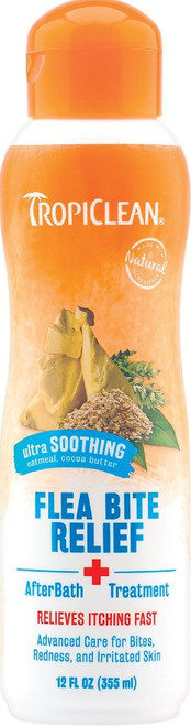TropiClean Ultra-Soothing After Bath Pet Flea Bite Relief 12oz