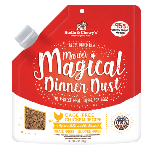 Stella & Chewy's Marie’s Magical Dinner Dust for Dogs Cage-Free Chicken Recipe 7oz