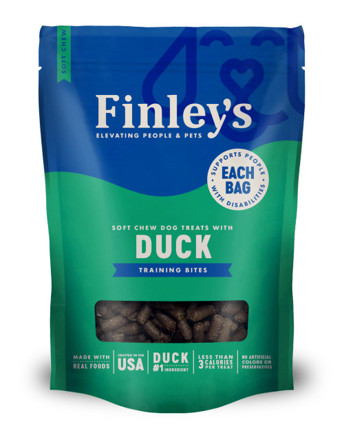Finley's Soft Chew Duck Recipe Training Bites Dog Treats