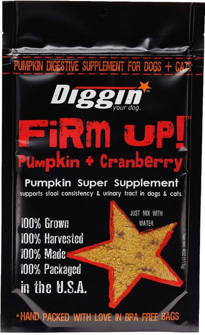 Diggin Your Dog Firm Up! Pumpkin + Cranberry Dog & Cat Digestive Aid 4oz