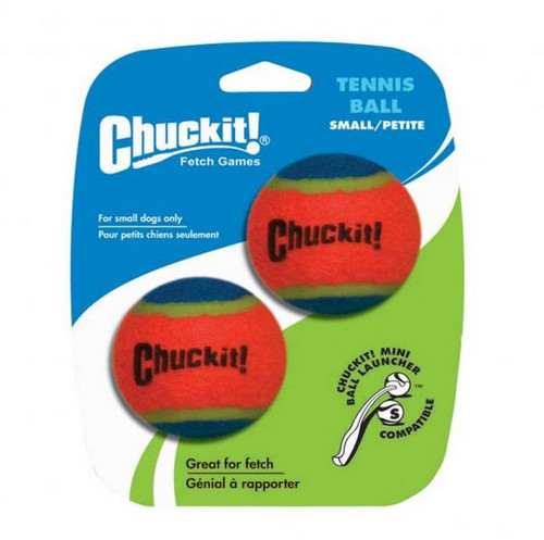 Chuckit! Tennis Ball Two Tone Dog Toy Small 2 Pack