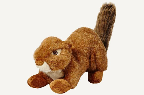 Fluff & Tuff Red Squirrel Squeakerless Plush Dog Toy Large