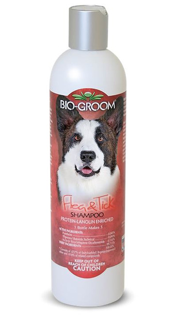 Bio-Groom Flea & Tick Shampoo for Dogs & Cats 12oz