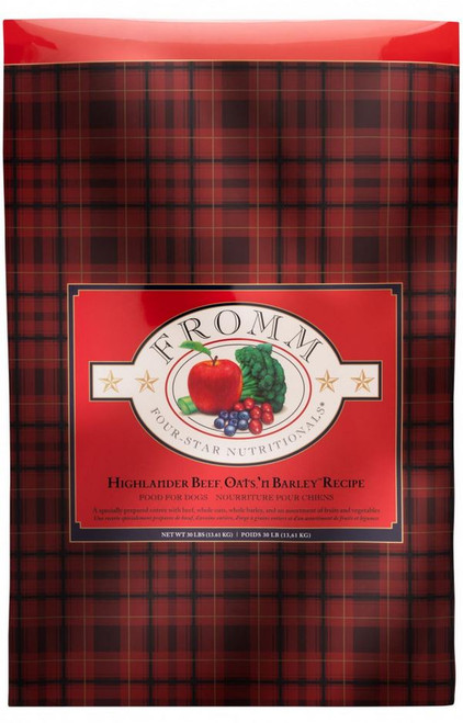 Fromm Four-Star Highlander Beef, Oats, 'N Barley Recipe Dry Dog Food