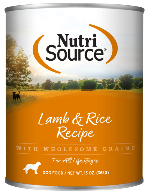 NutriSource Lamb & Rice Canned Dog Food 13oz