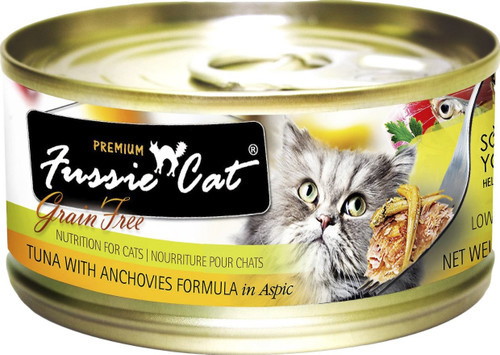 Fussie Cat Grain-Free Tuna With Salmon in Aspic Canned Cat Food