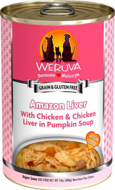 Weruva Classic Grain-Free Amazon Liver Canned Dog Food 14oz