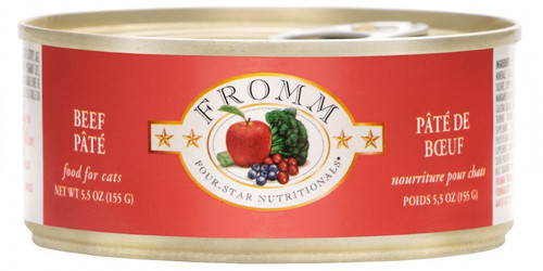 Fromm Four-Star Beef Pate Canned Cat Food 5.5oz