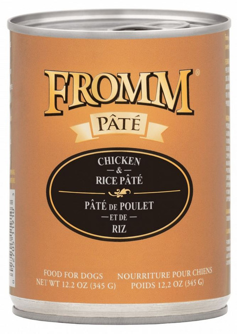 Fromm Chicken & Rice Pate Canned Dog Food 12.2oz