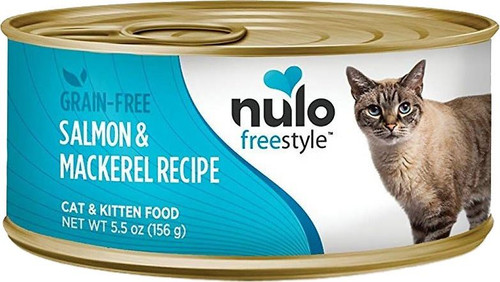 Nulo Freestyle Grain-Free Salmon & Mackerel Recipe Canned Cat Food 5.5oz